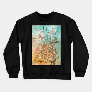 Abstract painting "caribbean feeling" Crewneck Sweatshirt